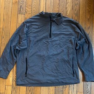 Nike Men's Dark Gray Half-Zip Windbreaker